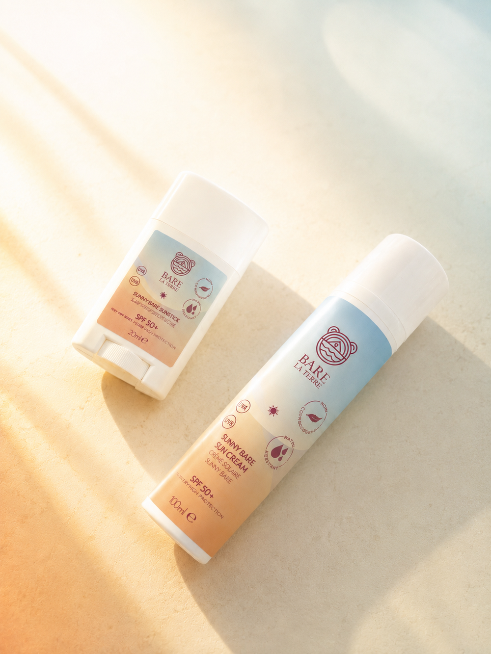 Sunny Bare Sun stick and Sun Cream SPF 50+